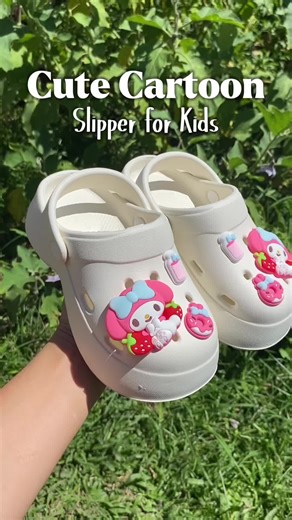 Kids Cute Cartoon Slipper 🤍✨ #slipperforkids #kidsslipper #sandalsforkids #slippers