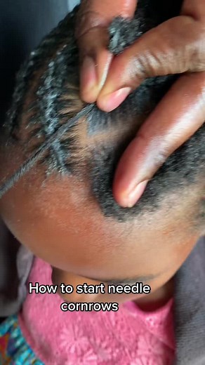 Needle Plaiting Tutorial for Beginners | How to Start Needle Cornrows