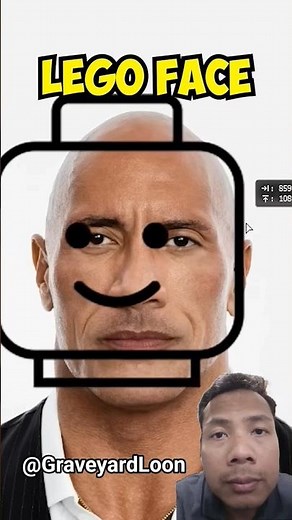 Crazy tutorial make LEGO face The Rock, the results are very strange