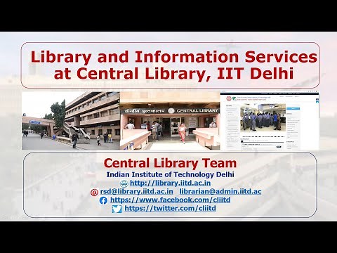 Library Orientation Video for Users: IIT Delhi 2020