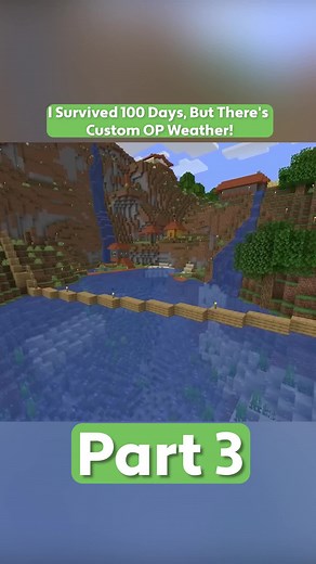 i survived 100 days, but there's custom op weather #minecraft #hardcore #letsplay #fyp