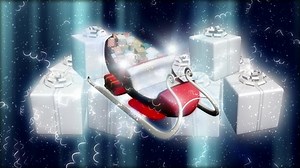Santa, Christmas, Slide. Free Stock Video