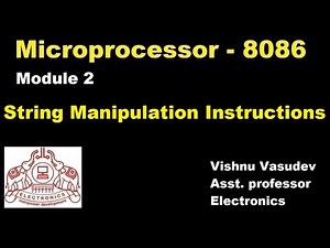 String Manipulation Instructions of 8086