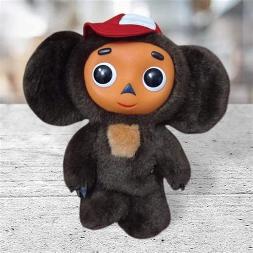Cheburashka Vintage Plush Toy Collectible Soft Cute Animal Plushie Stuffed Soviet USSR Cartoon Collector Gift - Etsy