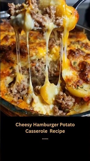 Cheesy Hamburger Potato Casserole 🍽️