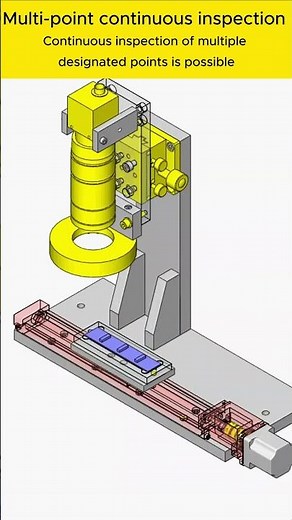 Multi point continuous inspection #autocad #mechanical #mechanism #automation #manufacturing