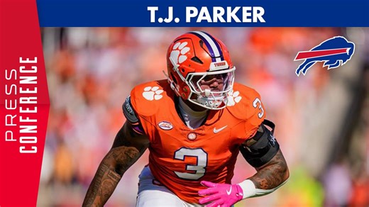 TJ Parker Addresses The Media After Being Drafted By The Bills