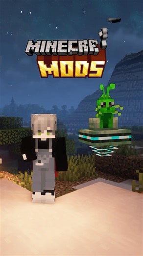 Este mod agrega un Gato Espacial en Minecraft | Alien Cat #minecraft #minecraftmods #animales #cat