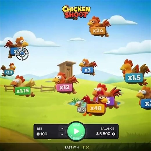 Chicken Shoot - Official Gameplay - InOut Games