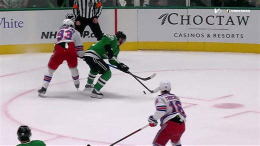 NYR@DAL: Robertson scores empty-net goal