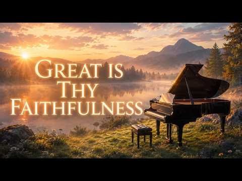 Great Is Thy Faithfulness | 2 Hours Piano Worship Music for Quiet Time & Bible Study