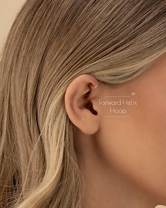 FORWARD HELIX HOOP • Waterproof • Cartilage Ring • 14k Gold Filled, Rose and Sterling Silver • Tiny Thin Earrings • 22g 20g 18g - Etsy