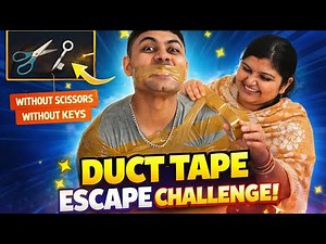 The Duct Tape Challenge 😱 // Duct Tape Escape Challenge