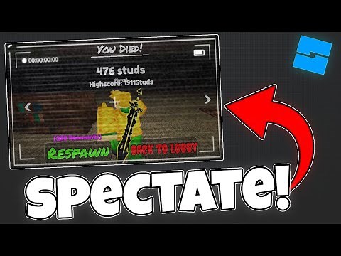 How to make a SPECTATE SYSTEM in Roblox Studio!