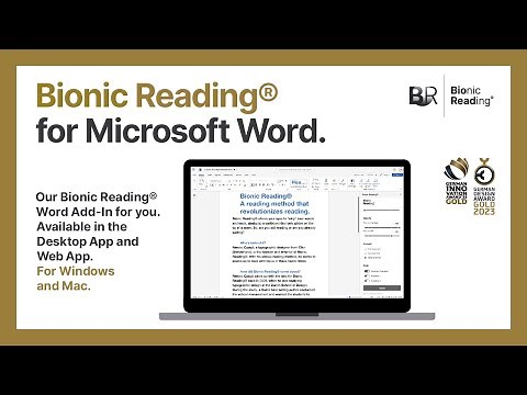 Bionic Reading® for Microsoft Word. | Bionic Reading®🇨🇭