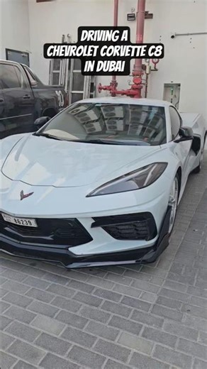 Driving a Chevrolet Corvette C8 in Dubai