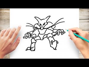 How to Draw Alakazam Step by Step