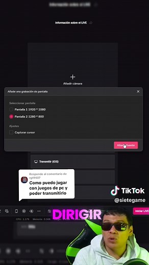 Cómo transmitir la pantalla de mi PC a TikTok Live Studio