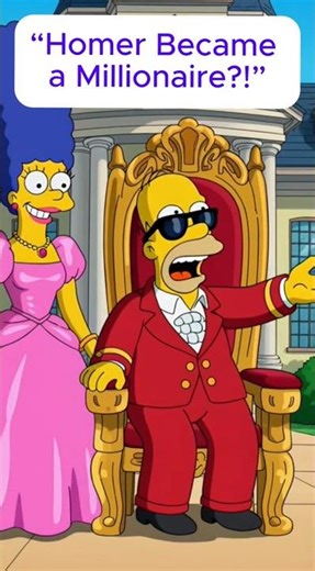 “Homer Simpson Millionaire! 😂 Insane Funny Simpsons Dream Gone Wrong | Viral Short”