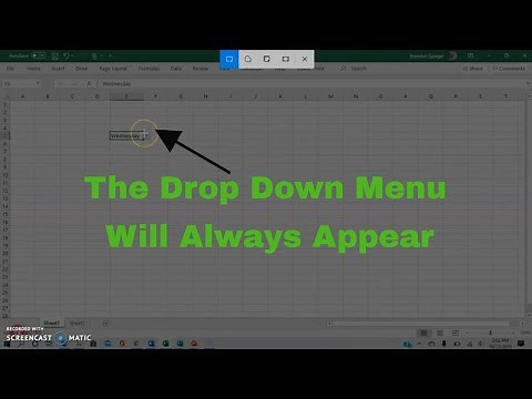 How to Make The Drop Down Arrow In Excel Always Visible. #Excel Tutorial #Trending