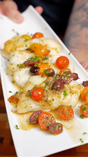 Mediterranean Style Cod! #fishrecipes #mediterraneanfood #recipes | Matthew Augusta