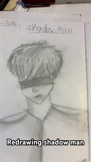 Redrawing shadow man (I year later) #fypシ #animeart #viral #drawing #art