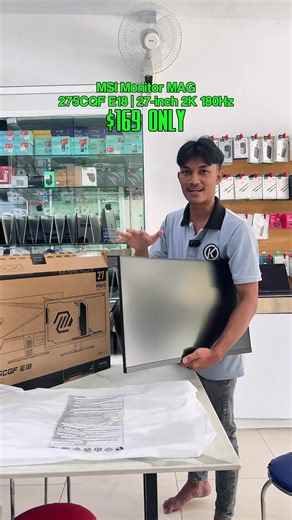 អរគុណបង ជួយទិញ MSI Monitor MAG 275CQF E18 | 27-inch 2K 180Hz តម្លៃ $169 Only🥰