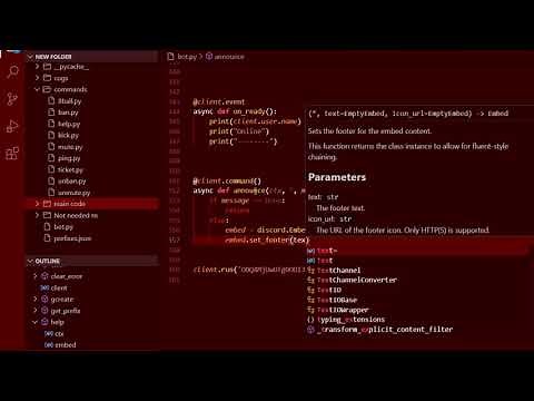 How to make a ANNOUNCEMENT command (In python) Discord Bot