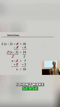 Math is HARD? Try This EASIER Way to Solve Equations! #shorts