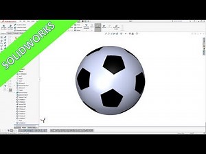 Soccerball - Fussball - "Speedball" version - Solidworks 2017 Training - Surfaces