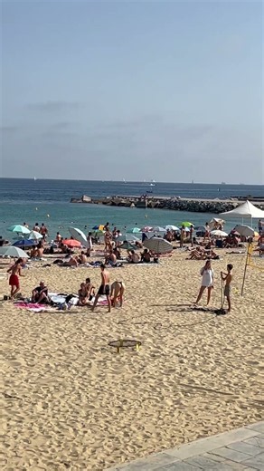 Barcelona has a beach right in the city