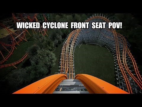 Wicked Cyclone POV Six Flags New England 2015 Roller Coaster