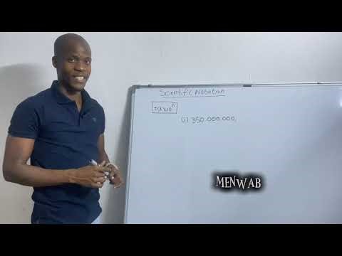 Writing in a scientific notation