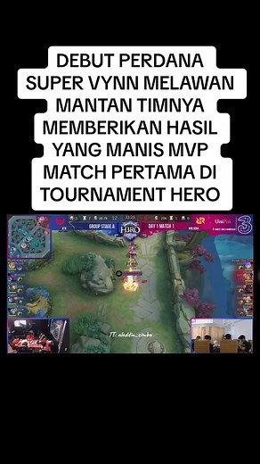DEBUT PERDANA SUPER VYNN MELAWAN MANTAN TIMNYA MEMBERIKAN HASIL YANG MANIS MVP MATCH PERTAMA DI TOURNAMENT HERO @RRQ Vynnn #vyn #vynnn #vynn #supervynn #rrqvyn #rrqvynnn #rrqvynn #fyp #xyzbca #reuploader #balabalaesport #esports #mlbb #TikTokPromote #aladdin_simba #btr #bigetronalpha #btrvyn #btrvynnn #btrvynn #bigetronesports #masukberanda #mobilelegends #mobilelegends_id #mobilelegendsbangbang #seagames2023 #TikTokIndonesia #fakesituation⚠️