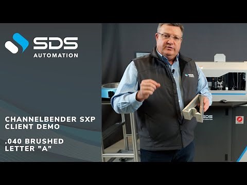ChannelBender SXP - The world's best channel letter better - Client Demo - .040 Brushed Letter "A"