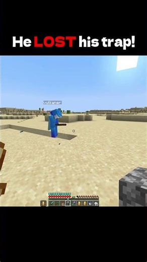 He LOST his trap! #minecraft #trap #shorts