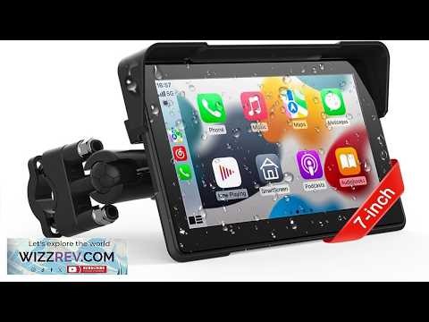 Wireless Motorcycle Apple Carplay 7 Inch Portable Motor GPS Navigation with Apple Carplay