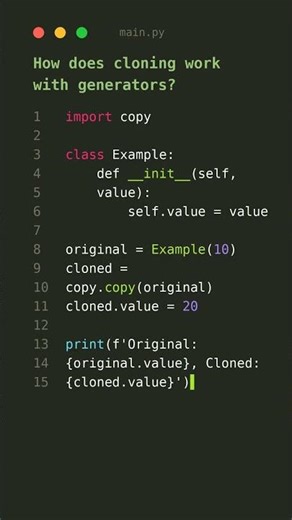 Python's Hidden Cloning Secret Revealed! 🤯 #pythontutorial #shorts #programming
