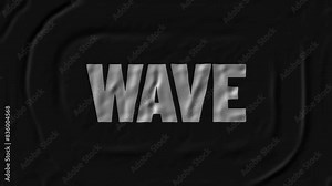 Ripple splash of water waves on the surface of a drop. Gravity Capillary Water Waves Motion seamless loop. Realistic splash water. Circle ripple water. With wave word. Liquid wave simulation