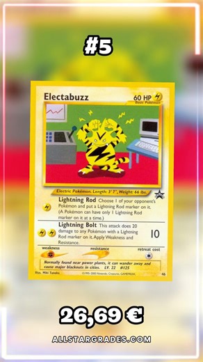 Top 10 Electabuzz Pokemon Cards!