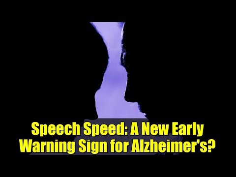 Speech Speed: A New Early Warning Sign for Alzheimer's?