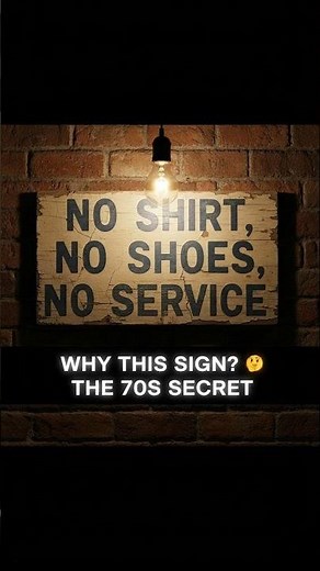 Why the U.S. Has “No Shirt, No Shoes, No Service” Signs (The Real Origin) #americanhistory #shorts
