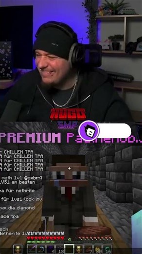 Freunde finden auf HugoSmp #minecraft #hugosmp #streamer #twitch #shorts