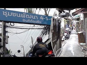 Walking Through Klong Toey Slum In Bangkok