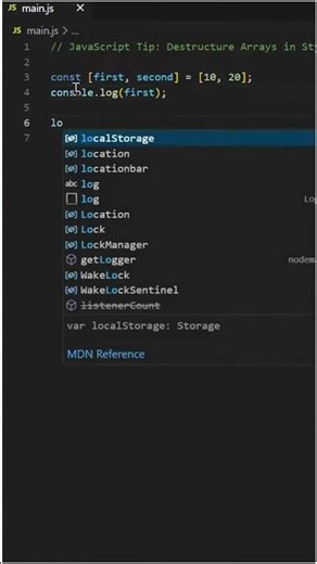 Destructure Arrays in JavaScript Like a Pro #javascript #codingtips #webdev