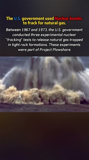 Project Plowshare nuclear test 😱💀 #history #usa #geography #planetofmysterious