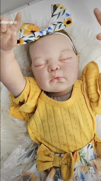 AI animated reborn doll, Annie https://www.reborns.com/DollsbyAnitaMaria #rebornbabies #reborndoll