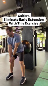 Early extension is one of the most common swing characteristics I see with clients and I’ve struggled with it myself from time to time. Firstly it’s about getting the hips rotating more freely then incorporating exercises like this one to build strength, mobility and coordination of the movement pattern you’re trying to incorporate into the swing and move away from early extending. DM me the word Early Extension and I’ll send you a video with exercises I use with my clients to also remove early 