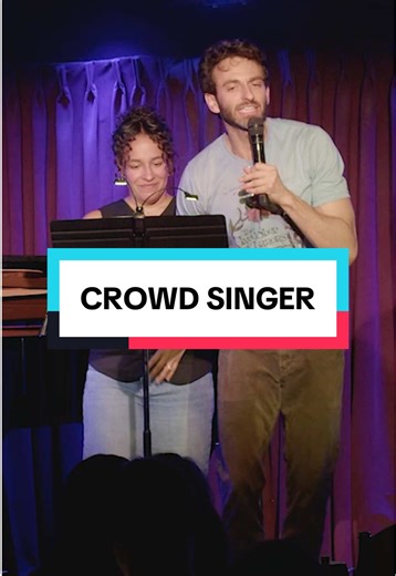 Audience member nails Ragtime song 🎵🎤 #theateradult #Ragtime #standup #comedy #musicaltheater