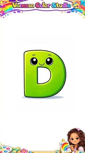 Letter D 🟢 | Learn Colors for Kids